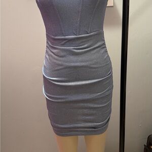 Forever 21 Shimmering Blue Mini Dress